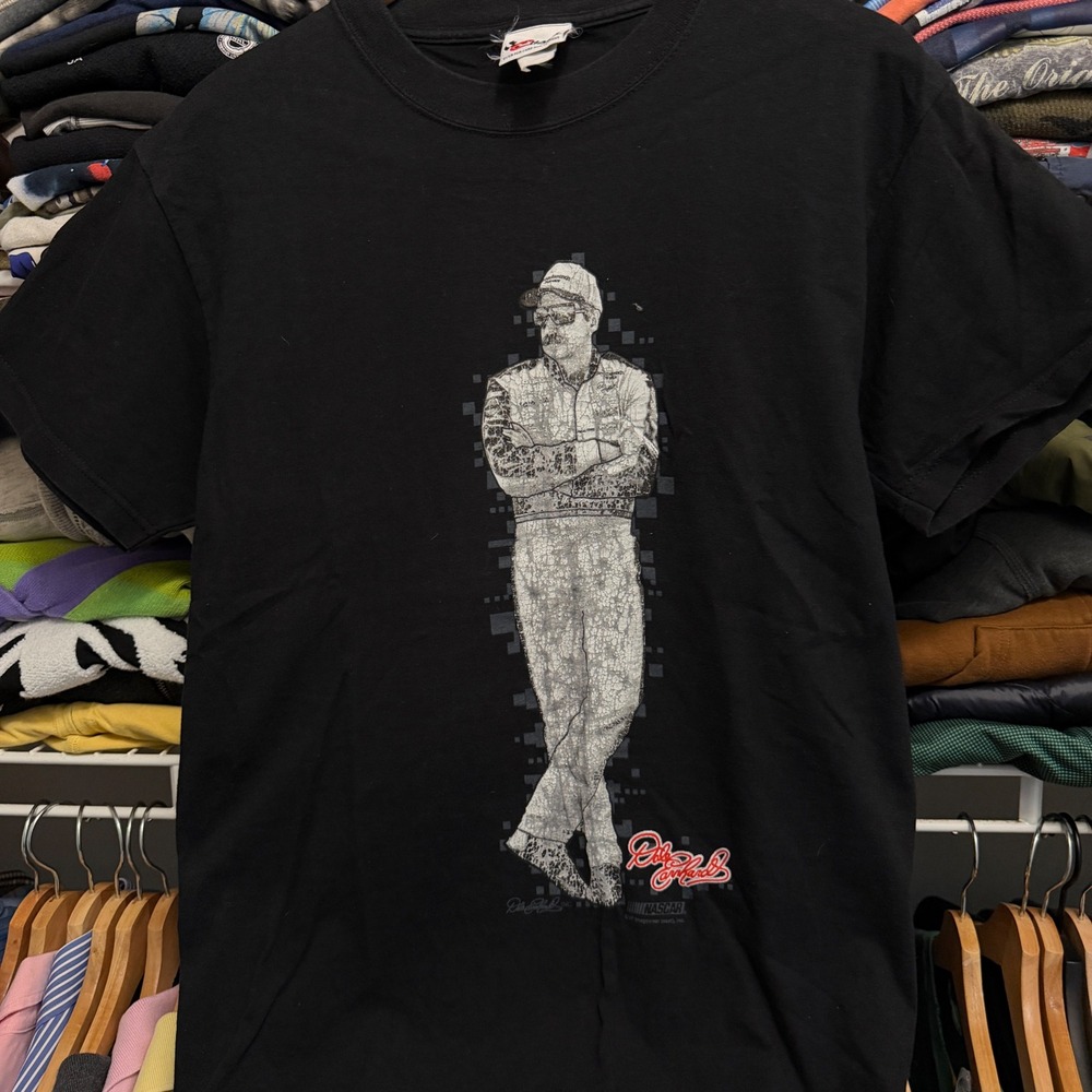 Chase Authentics T-Shirt Mens L Black Dale Earnhardt NASCAR Racing Graphic Tee - Picture 3 of 5